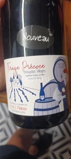 Beaujolais Beaujolais Villages Earl G. Milhomme Tirage Précoce 2023