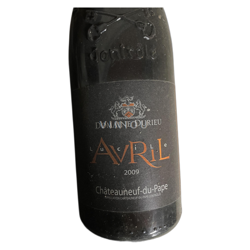 Vallée du Rhône Châteauneuf-du-pape Domaine Durieu Avril 2009