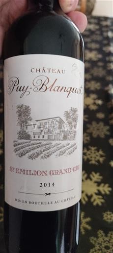Burdeos Saint-Émilion Gran Cru Grand Cru Château Puy-Blanquet 2014