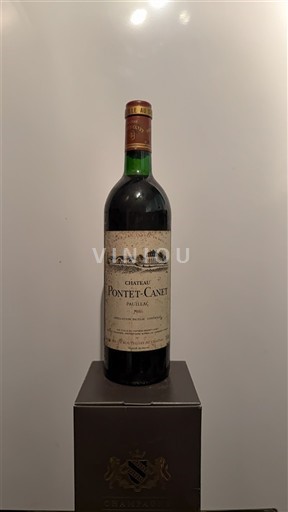 Bordeaux Pauillac Grand Cru Château Pontet-Canet 1986