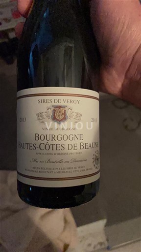 Borgogna Non specificato Sires de Vergy 2013