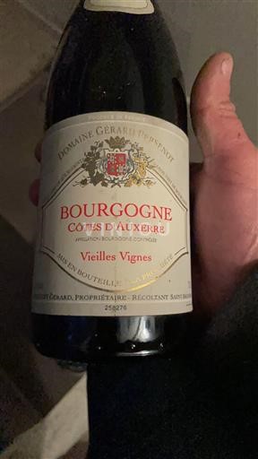 Wijnen Rouge sec Vieilles Vignes Domaine Gérard Pere´not 1999 Frankrijk Bourgondië Bourgogne Côtes d'Auxerre AOC