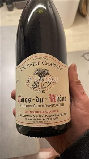Rhône-dalen Côtes-du-Rhône Domaine Charvin 2008