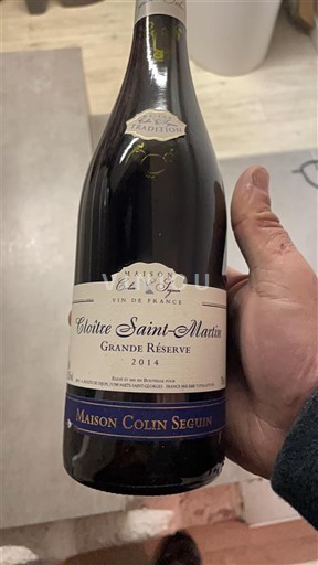 Bordeaux Maison Colin Seguin Cloître Saint-Martin Grande Réserve 2014