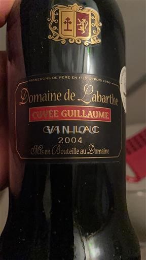 Sudoeste Gaillac Domaine Labarthe Guillaume 2004