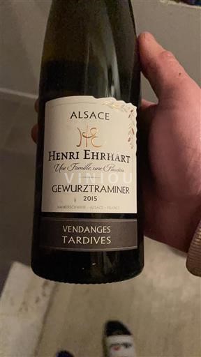 Alsace Gewürztraminer Vendanges Tardives Henri Ehrhart 2015