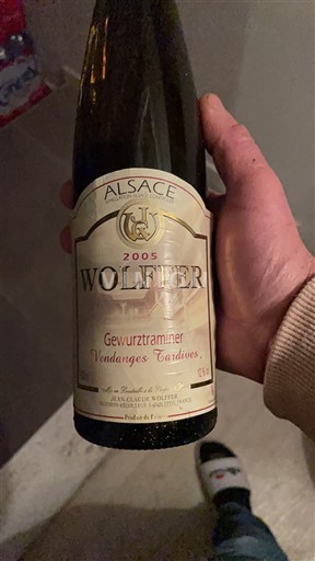 Elzas Vendanges Tardives Wolfer 2005