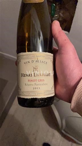 Alsace Pinot Gris Henri Ehrhart Réserve Particulière 2013