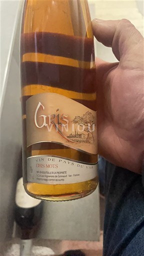 Provansa Ni doloceno Les Vignernes de Bernaud Gris Mots Neleten.