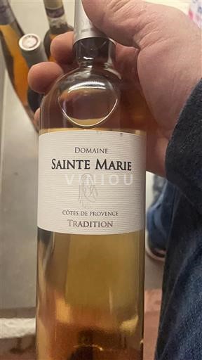 Vin Rosé sec Tradition Domaine Sainte Marie Non millésimé France Provence Côtes-de-provence AOC