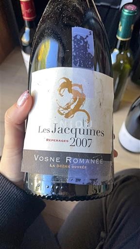 Burgundi Vosne-Romanée Les Jacquines Repérages La 9ème Ouvrée 2007