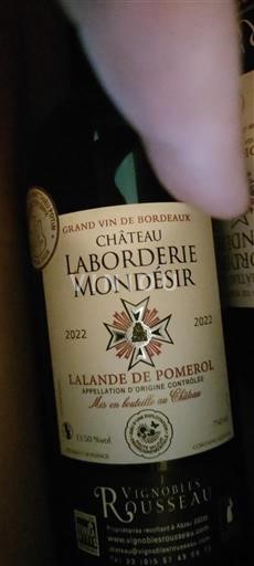 Bordeaux Lalande-de-Pomerol Château Laborderie Mondésir 2022