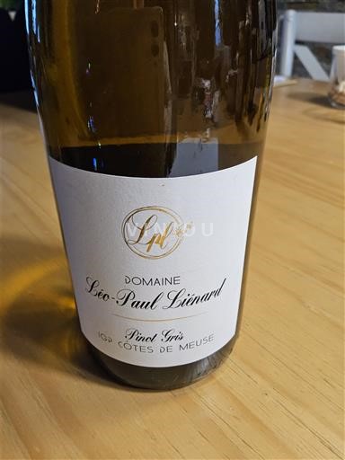 Régions de l'Est Côte de Meuse Domaine Léo-Paul Léonard Pinot gris 2023