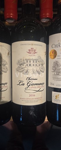 Burdeos Blaye-Côtes de Burdeos Château La Gamaye Prestige 2016