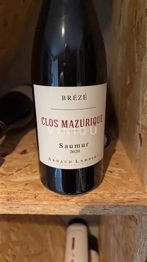 Loire Valley Saumur Arnaud Lambert Clos Mazurique Brézé 2020