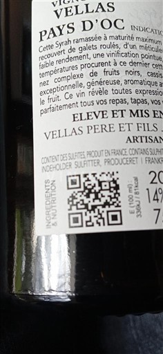 Languedoc og Roussillon Pays d'Oc Vellas Prestige 2024