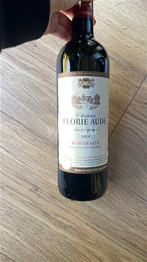 Bordeaux Château Florie Aude Supérieure 2016