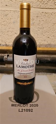 Bordeaux Bordeaux supérieur Château Lamothe Les Grands Terroirs 2016