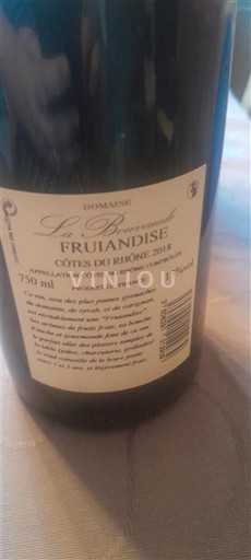 Rhône-dalen Côtes-du-Rhône Domaine La Bouvaude Fruandise 2018
