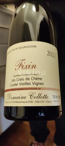 Burgundsko Fixin Domaine Collotte Les Crais de Chêne Vieilles Vignes 2022