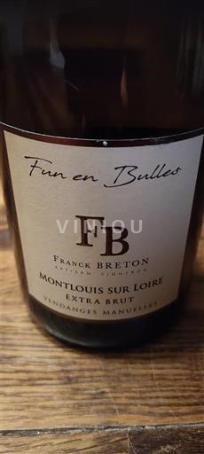 Spumanti Blanc extra-brut Fun en Bulles Franck Breton Non millésimé Francia Valle della Loira Montlouis-sur-Loire AOC