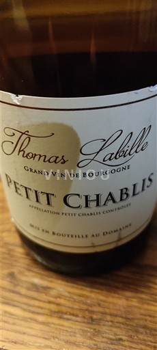 Rượu vang Blanc sec Thomas Labille Non millésimé Pháp Bourgogne Petit-chablis AOC