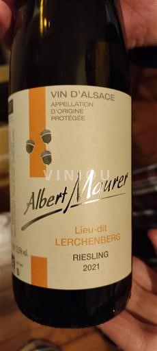 Alsacia Albert Maurer Lieu-dit Lerchenberg 2021