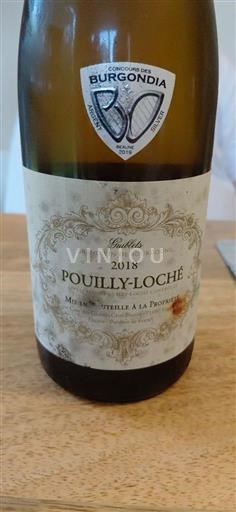 Burgundi Pouilly-loché Vieilles Vignes 2018