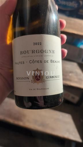 Burgundi Beaunen Ylämaat Boisson Gerbeault 2022
