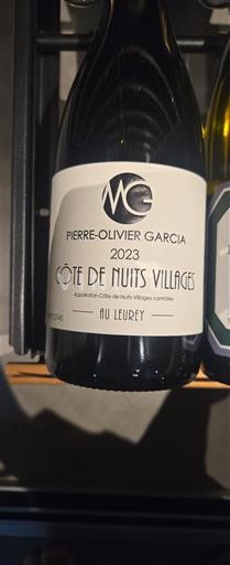 Burgundsko Côte de nuits villages Pierre-Olivier Garcia Au Leurey 2023