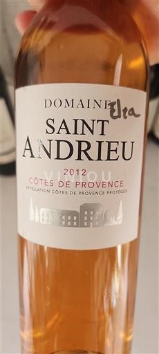 Provence Côtes-de-Provence Domaine Saint Andrieu 2012