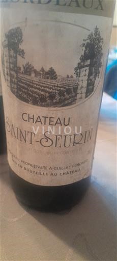 Bordeaux Château Saint-Seurin Không niên vụ