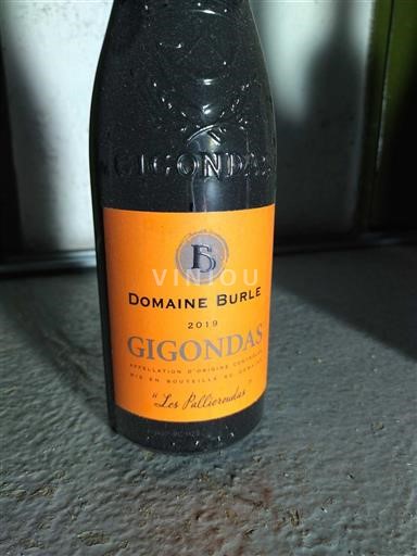 Rhônen laakso Gigondas Domaine Burle Les Pallieres 2019