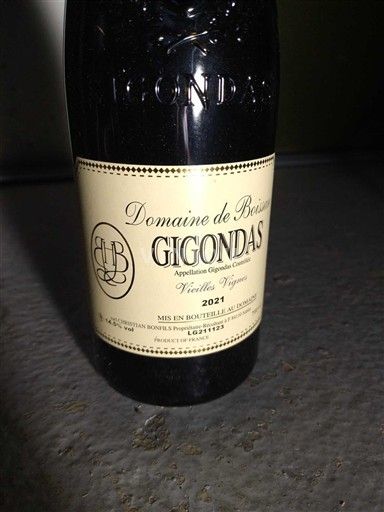 Rhônen laakso Gigondas Domaine Boissan Vieilles Vignes 2021