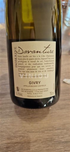 Burgundy Givry Domaine Davanture 2023