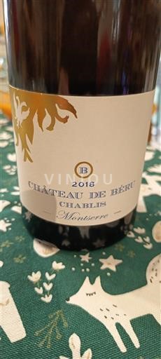 Borgoña Chablis Château Béru Montserre 2018