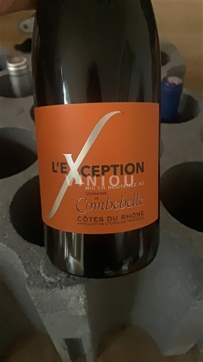 Rhônen laakso Côtes-du-rhône Domaine Combe Belle L'Exception 2019