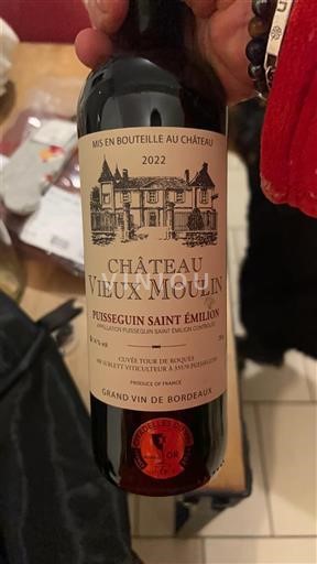 Bordeaux Puisseguin-saint-émilion Château Vieux Moulin 2022
