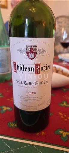 Bordeaux Saint-Émilion Grand Cru Château Rozier 2020