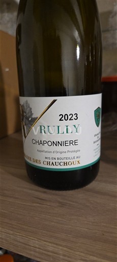 Burgundy Rully Domaine des Chauchoux Chaponnière 2023