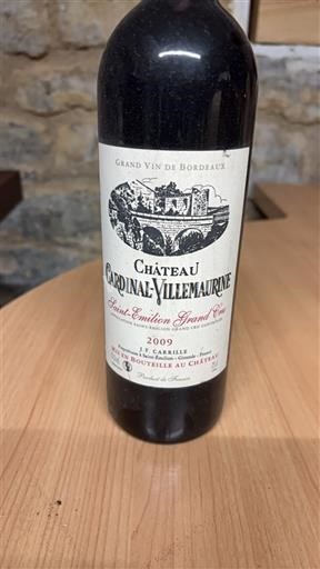Bordeaux Saint-Émilion Grand Cru Grand Cru Château Cardinal Villemaurine 2009