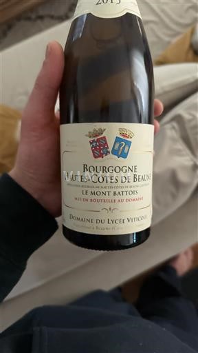 Burgundsko Nespecifikováno Domaine Lycée Viticole Le Mont Battois 2015