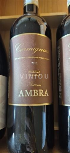 Tuscany Carmignano Fattoria Ambra Riserva Elzana 2016