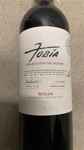 La Rioja Rioja Bodegas Tobía Selección de Autor 2019