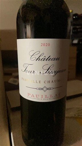 Bordeaux Pauillac Château Tour Sieujean Parcelle Chaumeil 2020