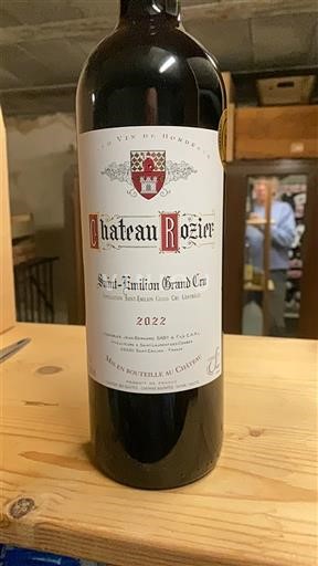 Bordeaux Saint-Émilion Grand Cru Grand Cru Château Rozier 2022