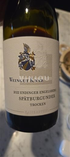 Baden Weingut Knab Endinger Engelsberg 2022
