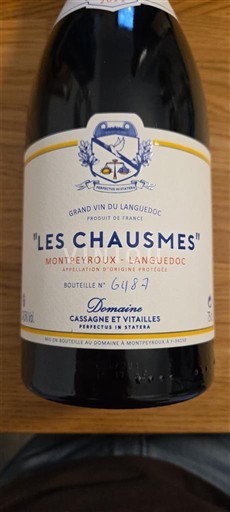 Langvedok Ni doloceno Domaine Cassagne et Vitailles Les Chausmes 2022