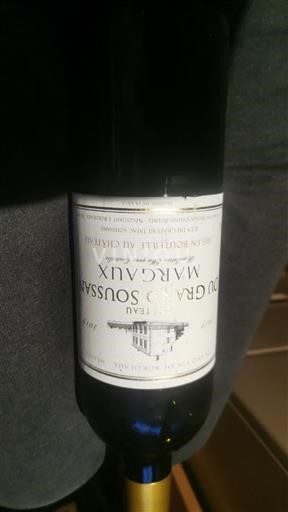 Bordeaux Margaux Château Grand Soussans 2019