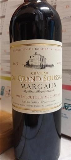 Bordeaux Margaux Château Grand Soussans 2019